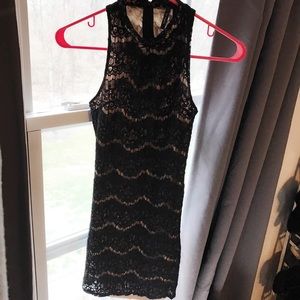 Black Lace Bodycon Dress